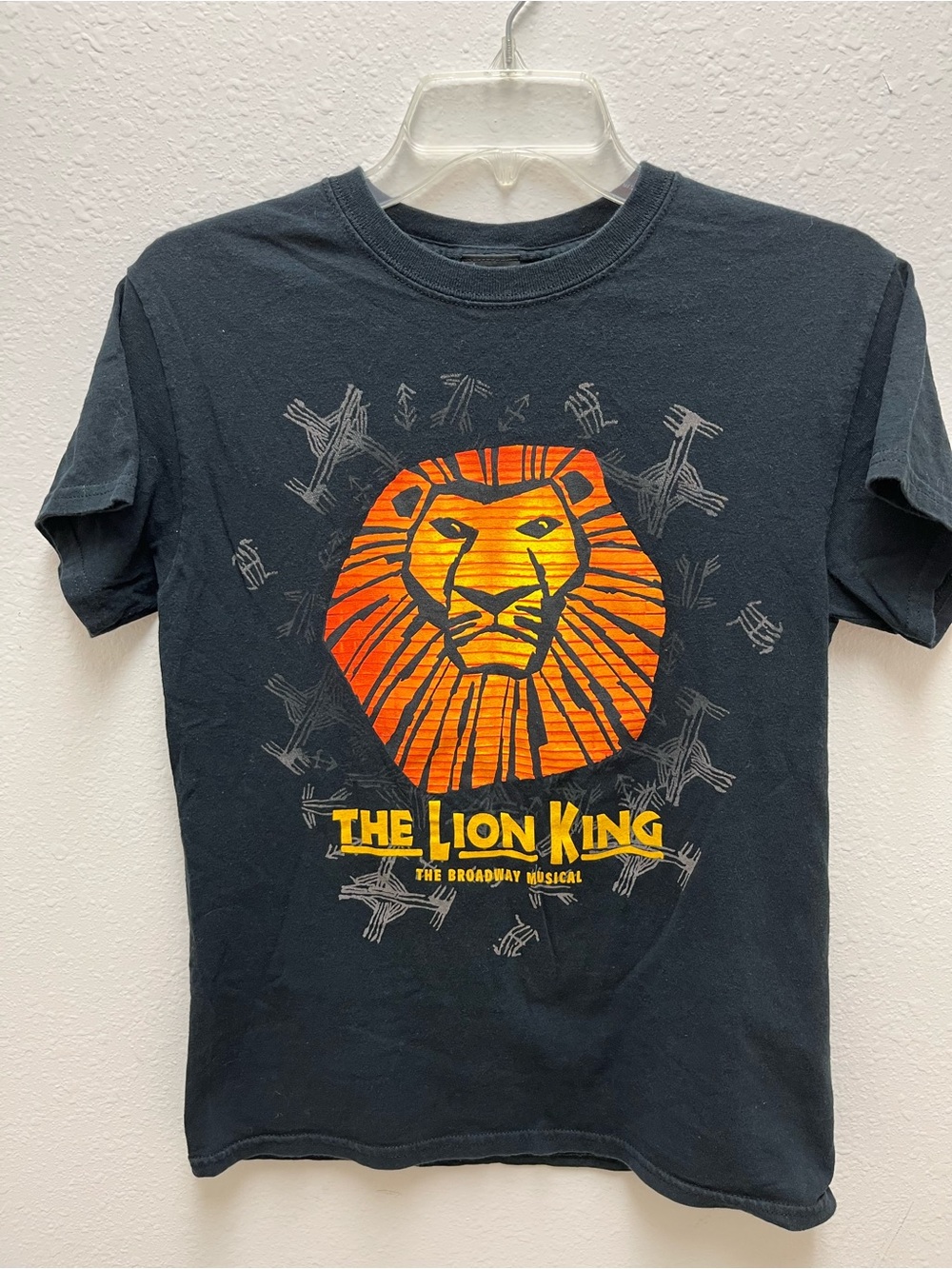 Disney The Lion King Black Tee with Orange & Yellow Lion Graphic Women’s Size S